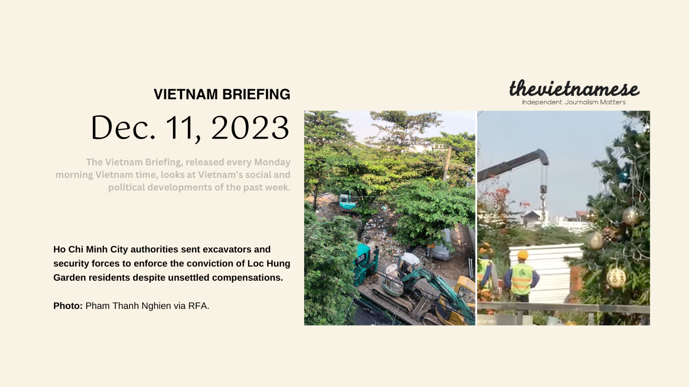 Chinese President Xi Jinping to Visit Vietnam; Authorities in Ho Chi Minh City Enforce Convictions of Loc Hung Residents