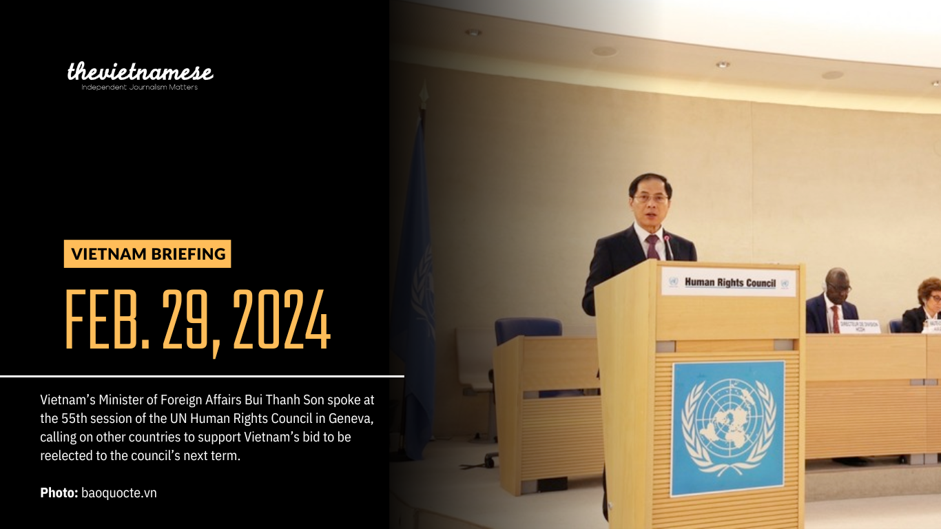 儘管普遍存在侵犯人權行為，越南仍尋求在聯合國人權理事會連任