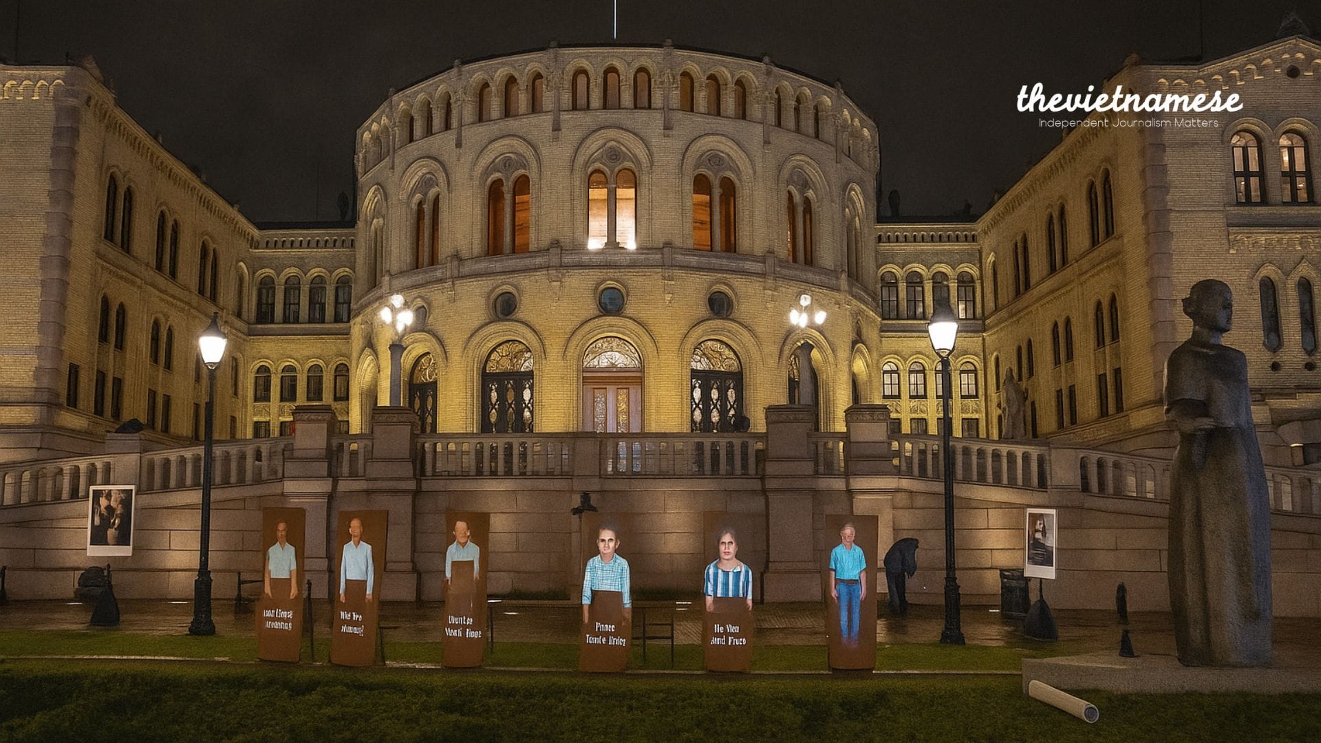 Silent Protest in Oslo Honors 53 Imprisoned Activists From Việt Nam and Myanmar on Human Rights Day 2025