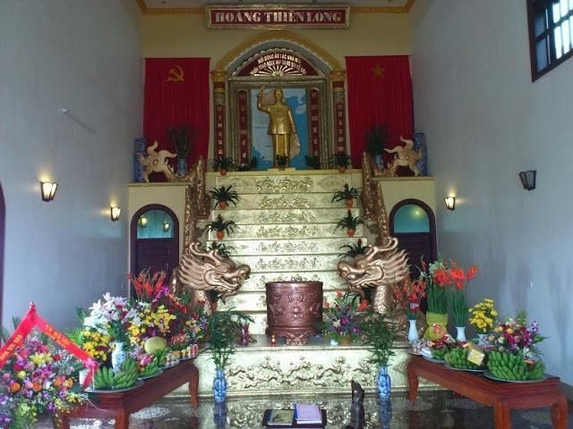 Một hình ảnh được cho là điện thờ Hồ Chí Minh của tín đồ đạo Hồ Chí Minh. Ảnh: Blog Tìm tòi và Lượm lặt.
