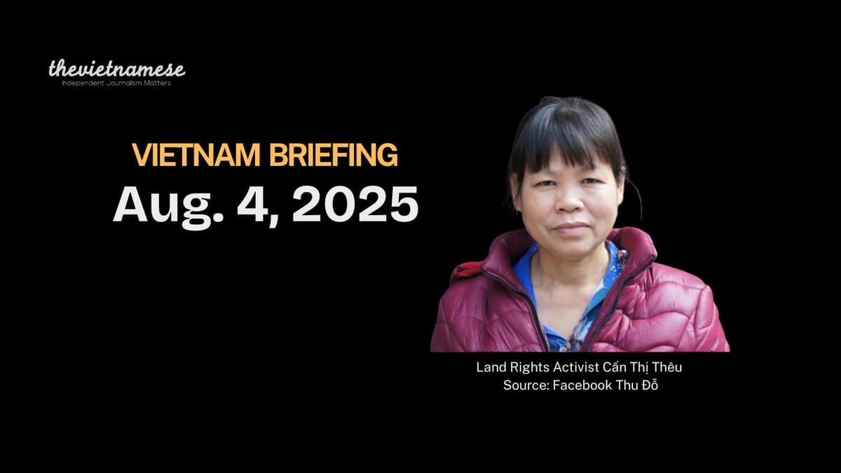 Cấn Thị Thêu Hospitalized, Đặng Đăng Phước Isolated: Việt Nam’s Harsh Treatment of Political Prisoners